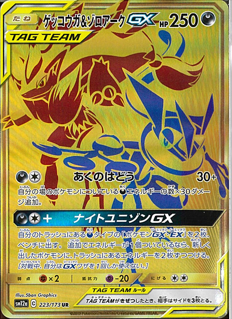 UR)ゲッコウガ&ゾロアークGX(223/173)