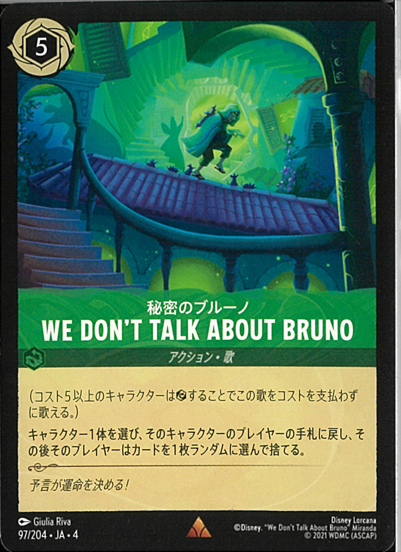 ＷＥ ＤＯＮ’Ｔ ＴＡＬＫ ＡＢＯＵＴ ＢＲＵＮＯ(97/204JA3)R