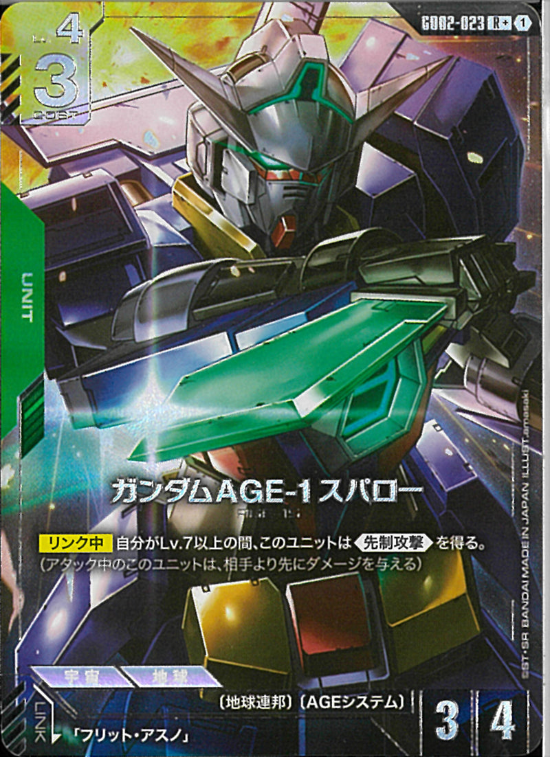 R+)ガンダムAGE-1 スパロー(GD02-023)